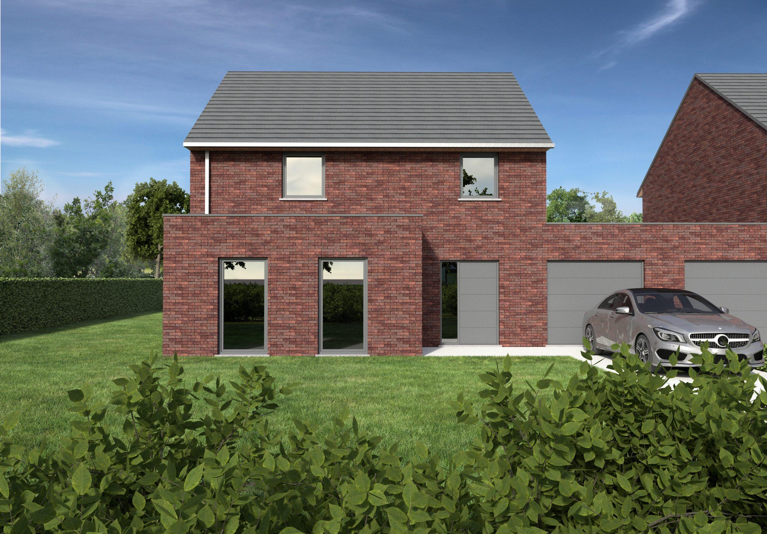 Demuynck Bouw | Rumbeke James Ensor Demuynck Bouw | Rumbeke James Ensor, bouwen op maat, open bebouwing, halfopen bebouwing, moderne woning te koop