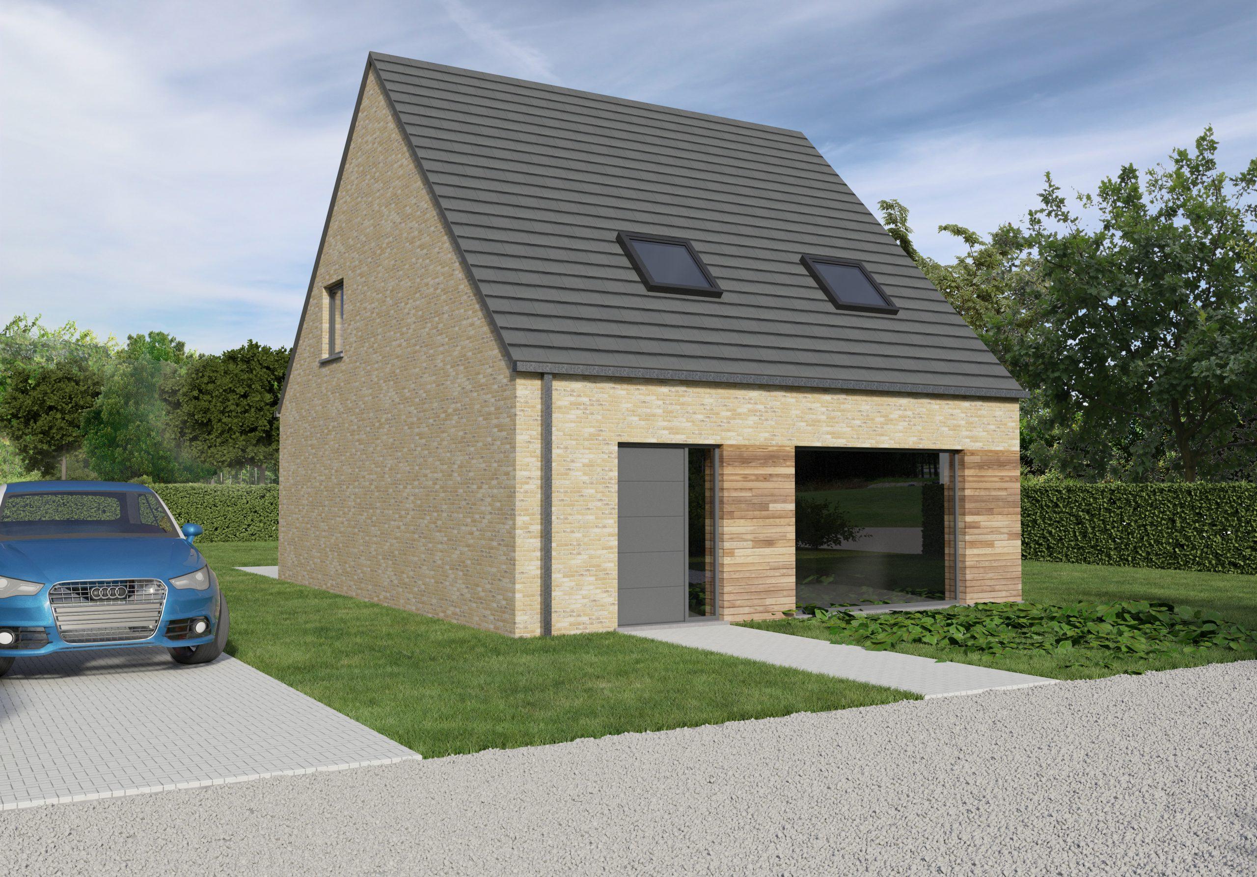 Demuynck Bouw | Rumbeke James Ensor Demuynck Bouw | Rumbeke James Ensor, bouwen op maat, open bebouwing, halfopen bebouwing, moderne woning te koop