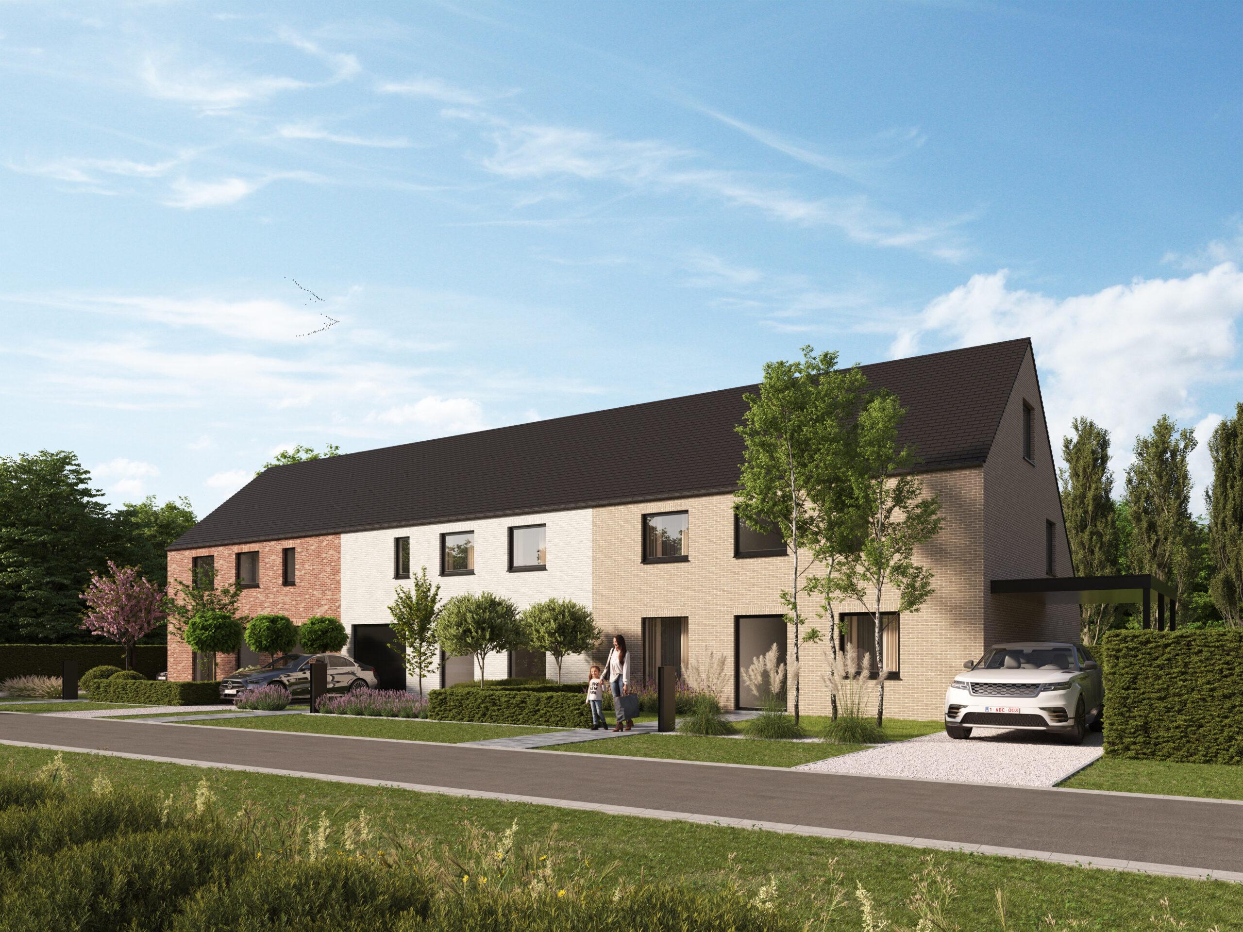 Demuynck Bouw | Wevelgem Roeselarestraat, bouwen op maat, halfopen bebouwing, gesloten bebouwing, moderne woning te koop