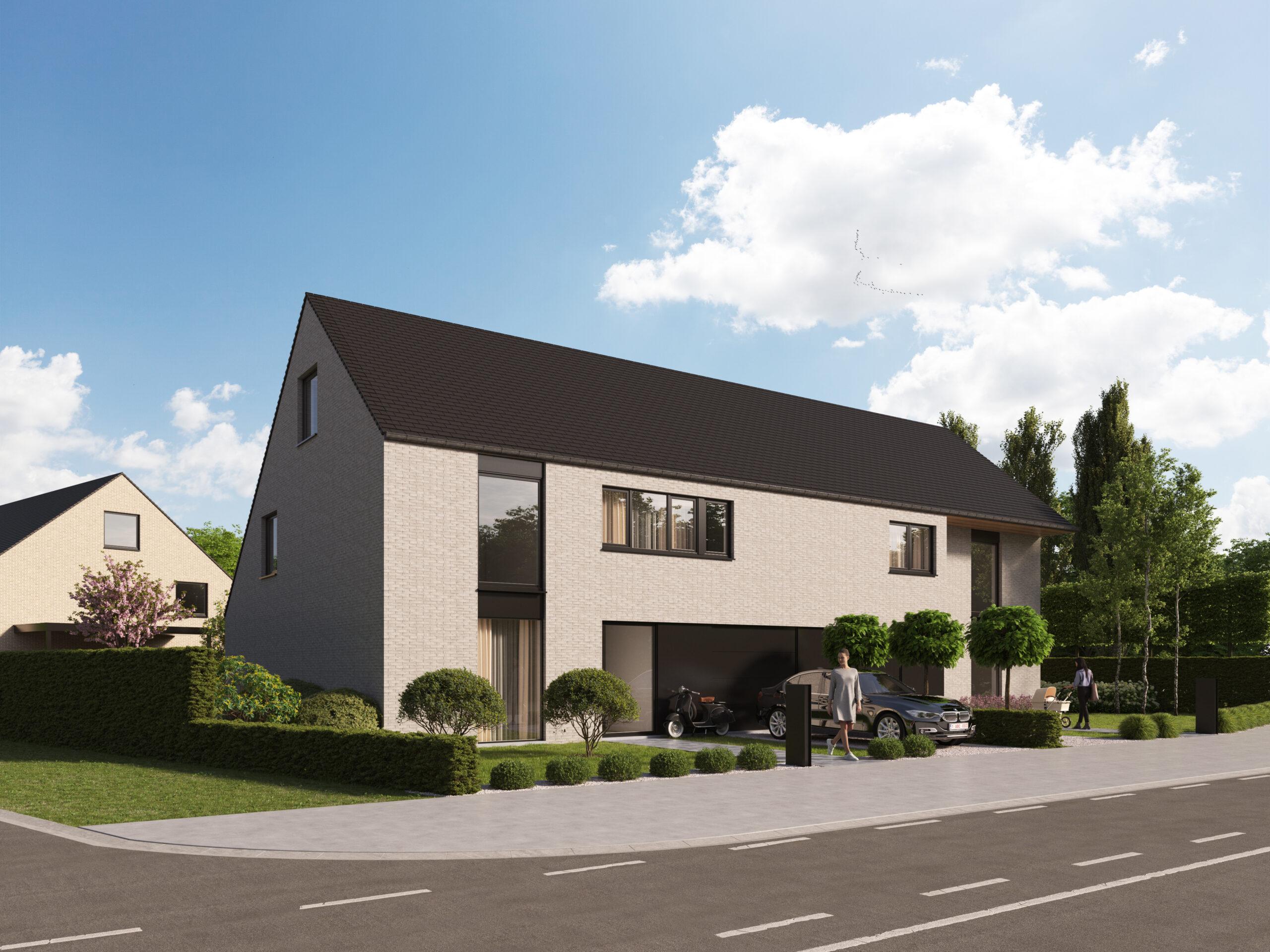 Demuynck Bouw | Wevelgem Roeselarestraat Demuynck Bouw | Wevelgem Roeselarestraat, bouwen op maat, halfopen bebouwing, gesloten bebouwing, moderne woning te koop