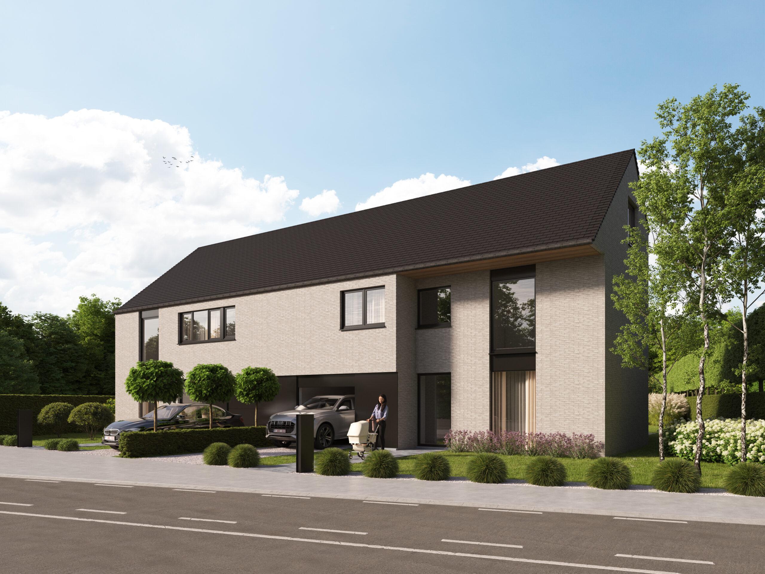 Demuynck Bouw | Wevelgem Roeselarestraat Demuynck Bouw | Wevelgem Roeselarestraat, bouwen op maat, halfopen bebouwing, gesloten bebouwing, moderne woning te koop