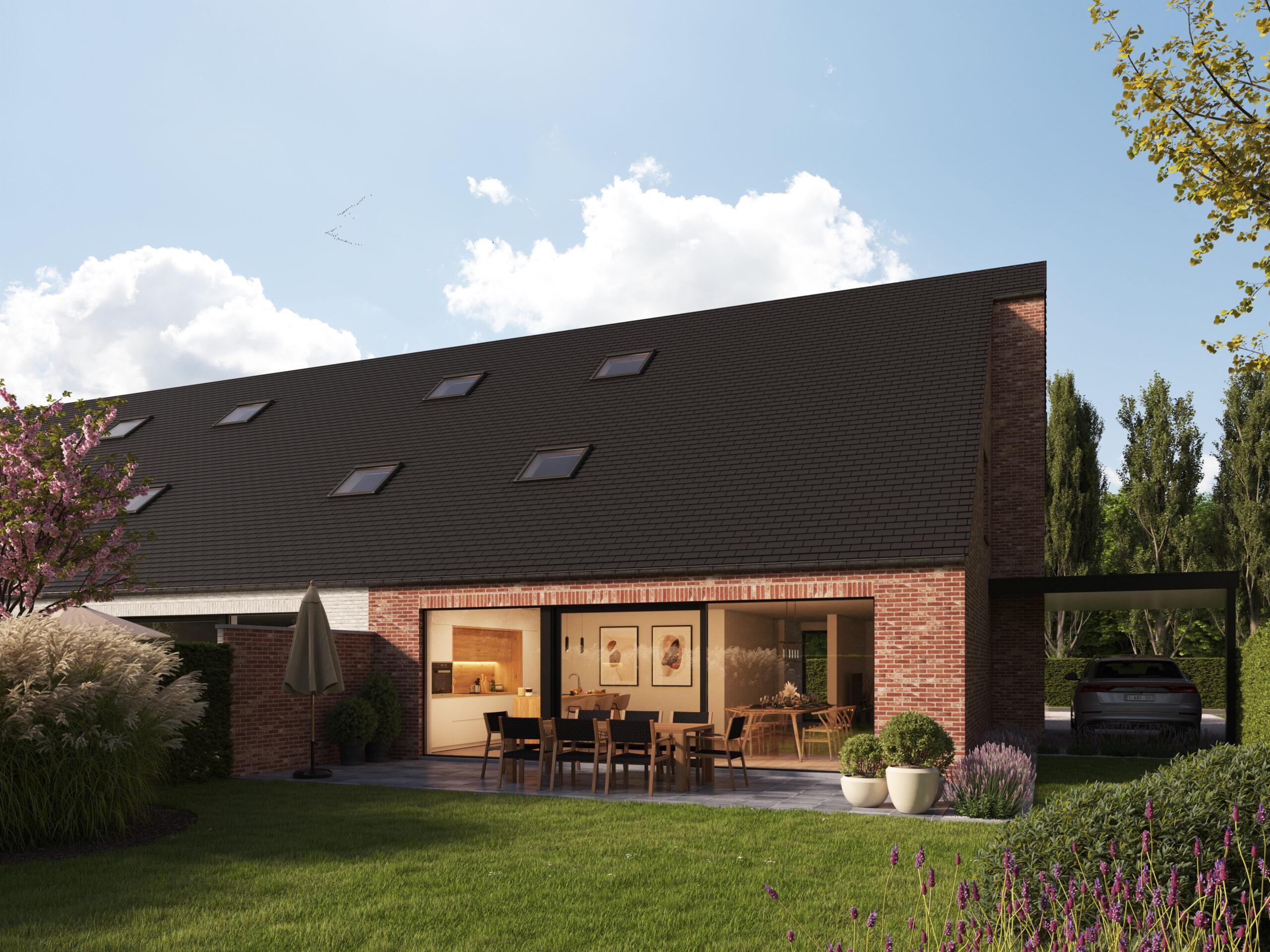 Demuynck Bouw | Wevelgem Roeselarestraat, bouwen op maat, halfopen bebouwing, gesloten bebouwing, moderne woning te koop