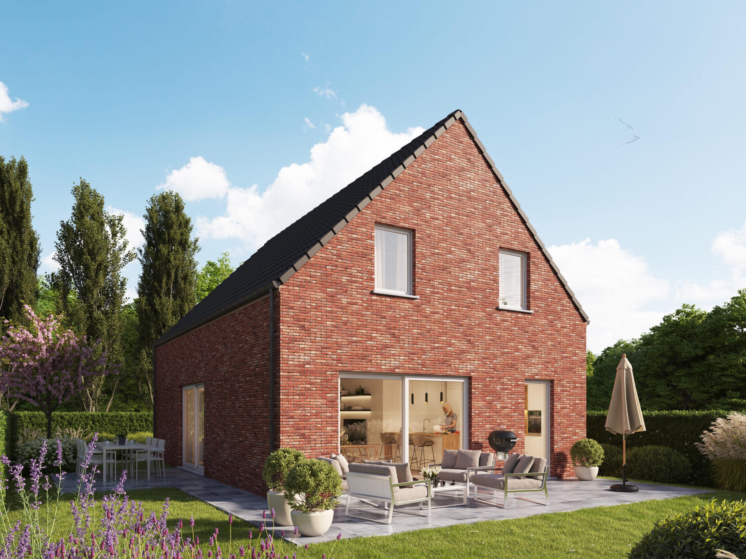 Demuynck Bouw | Waasten Clos de la Gilde Fleurie, bouwen op maat, open bebouwing, moderne woning te koop