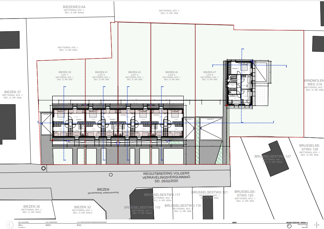 Demuynck Bouw | Wetteren Biezen, bouwen op maat, gesloten bebouwing, moderne woning te koop