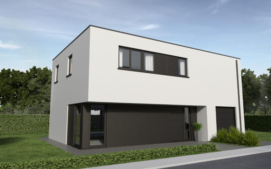 Demuynck Bouw | Lombardsijde Kleitenstraat, bouwen op maat, open bebouwing, halfopen bebouwing, moderne woning te koop